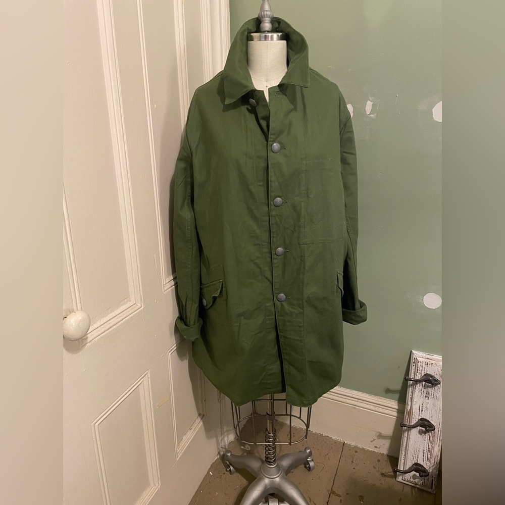 Army Surplus Dark Khaki Green Jacket-Coed (L)